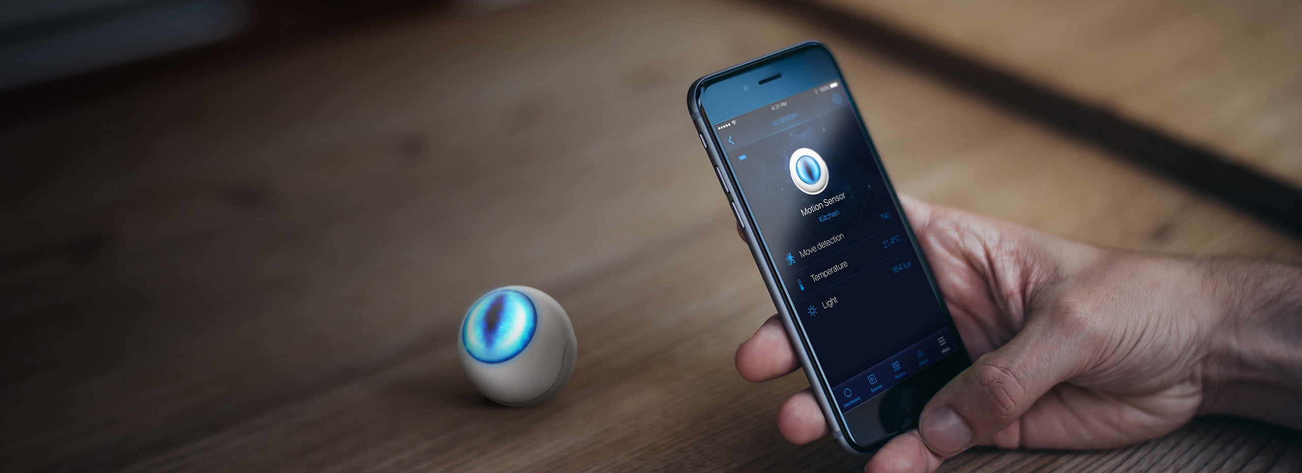 Fibaro Eye Sensor & Mobile Phone with Fibaro App – Toronto Vancouver