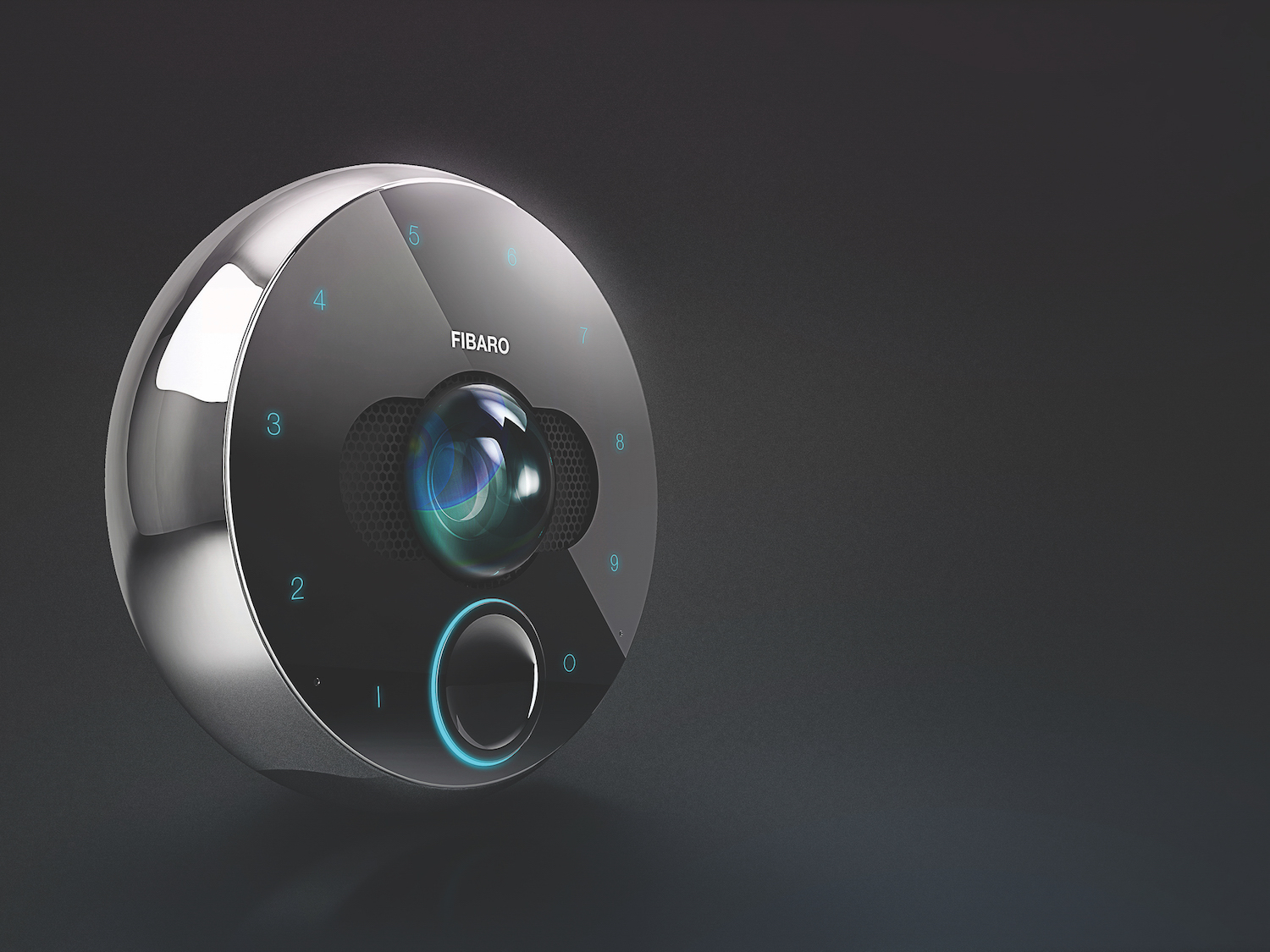 Fibaro Video Intercom Closeup Image – Available in Vancouver & Toronto Canada Sonic Automation Stores