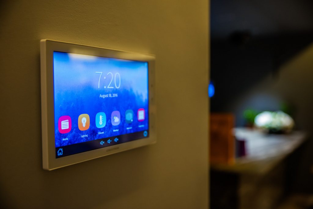 Crestron Tablet Controller Wall-Mounted – Lifestyle Image – Vancouver Page